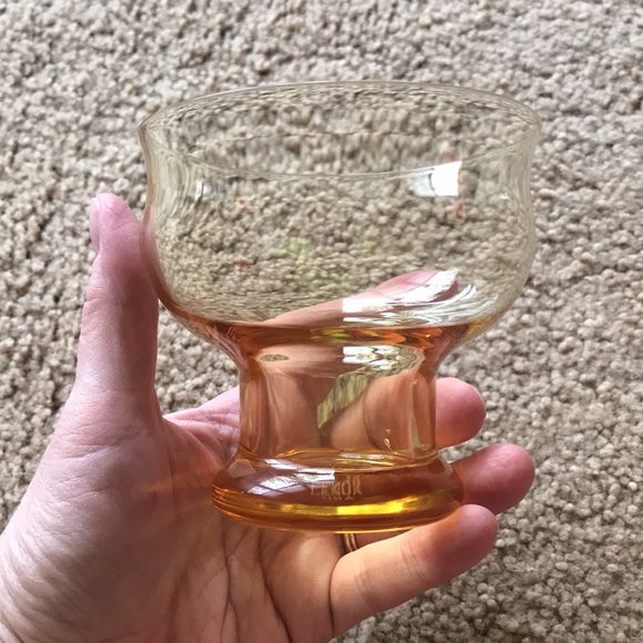 Vintage LENOX Clarion Yellow Blown Crystal Champagne Tall Sherbet Glass - Picture 5 of 11